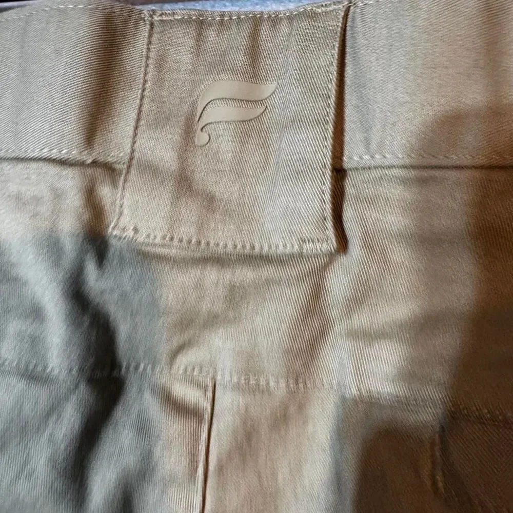 Fabletics Men's Tan and Cream Trousers